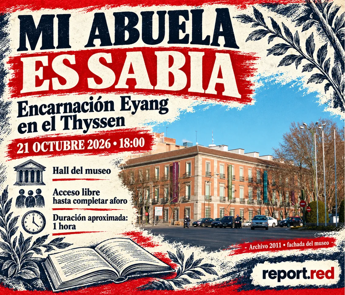 Mi abuela es sabia en el Thyssen,21 octubre 2026 a las 18:00, con fachada de archivo 2011 y condición de aforo