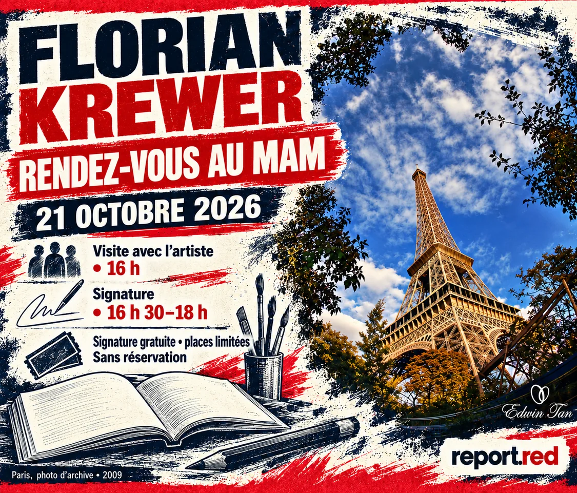 Couverture du rendez-vous Florian Krewer au MAM 21 octobre 2026, horaires 16 h et 16 h 30, photo de Paris en 2009