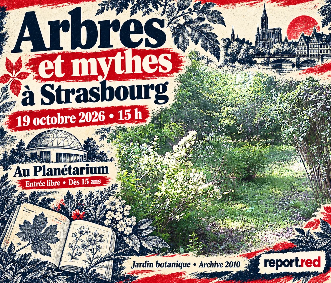 Arbres et mythes le 19 octobre 2026 à 15 h au Planétarium, avec photo du Jardin botanique de 2010