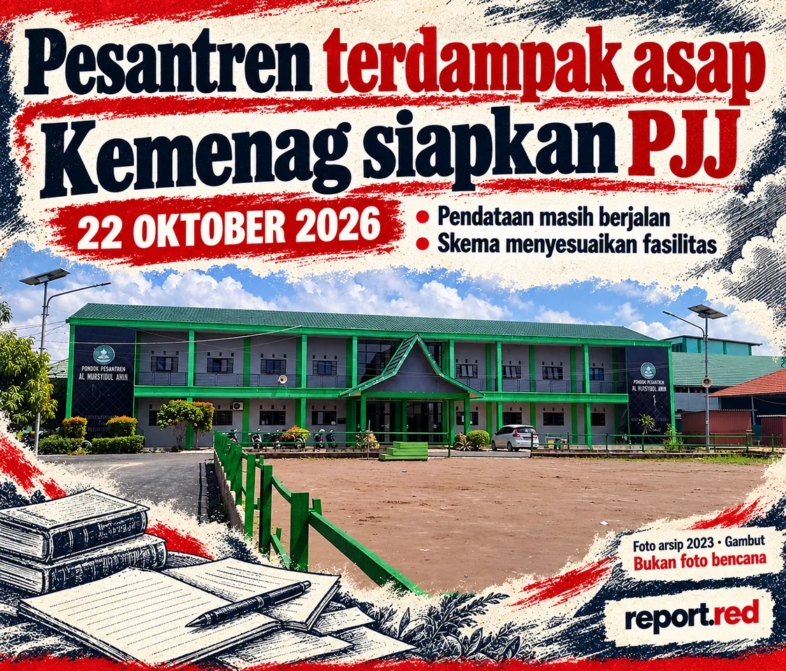 KemenagmenyiapkanPJJ22Oktober2026denganpendataanmasihberjalan,fotoarsipgedungpesantrendiGambut2023tanpaasap