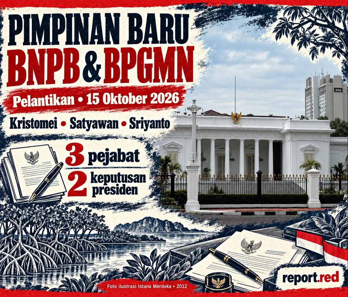 Kristomei pimpin BNPB, Satyawan pimpin BPGMN: tiga pejabat dilantik, dua keputusan presiden — Foto arsip 2012