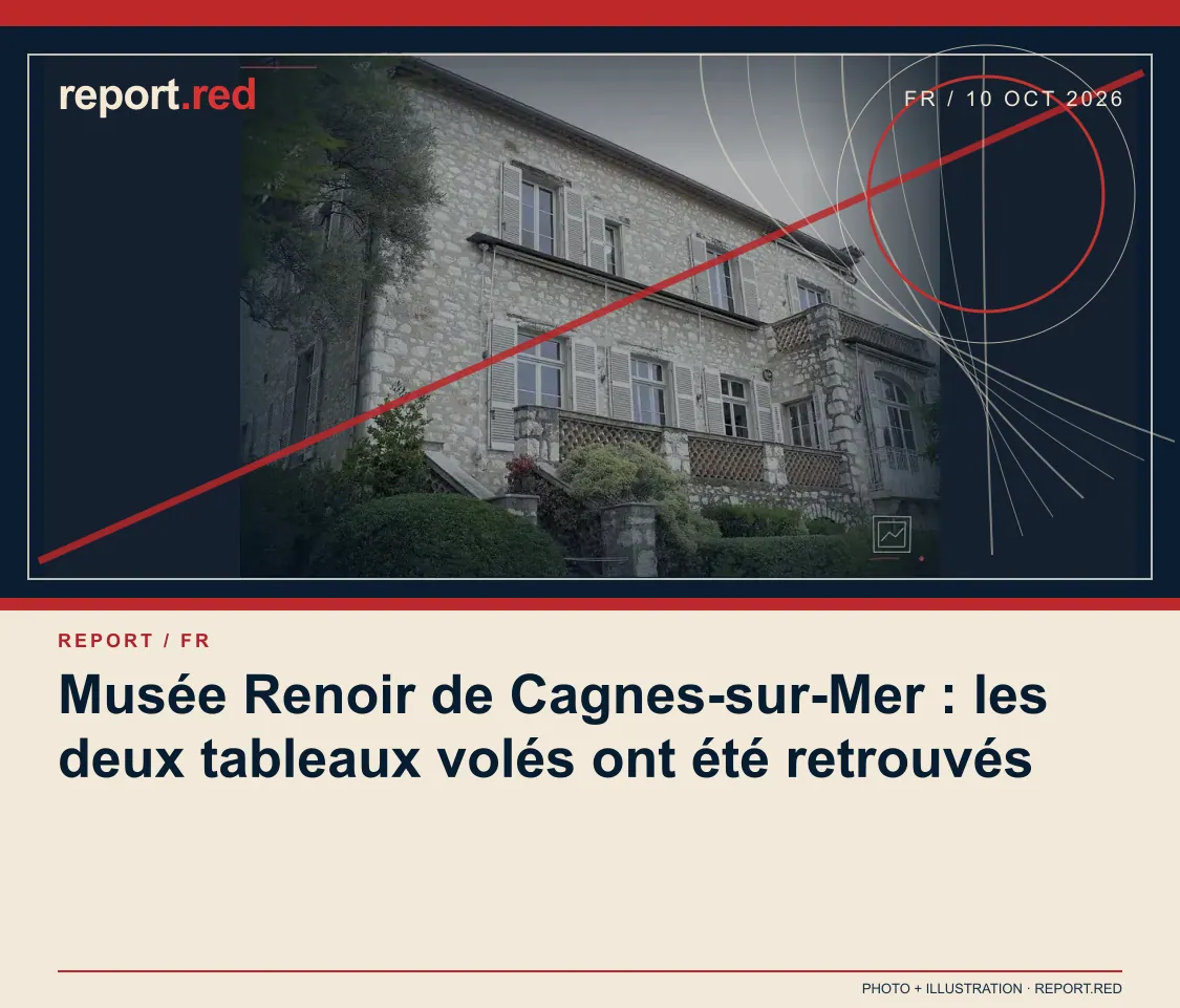 Musée Renoir de Cagnes-sur-Mer : les deux tableaux volés ont été retrouvés — report.red photo and illustration social cover, 2026-10-10